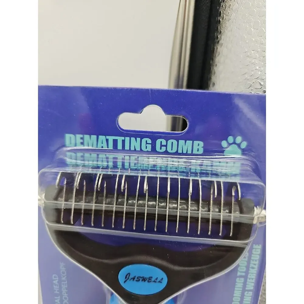 Jaswell Extra Wide Dual Head Professional Pet Grooming Dematting Comb